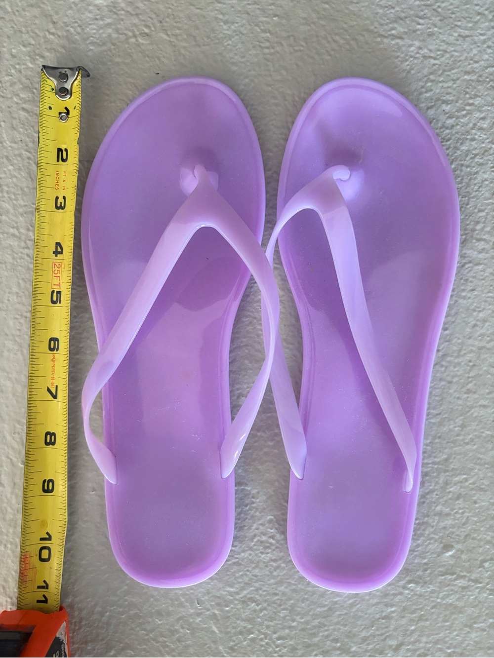NOBO Lavender Purple Women's Jelly Flip Flop Sandals